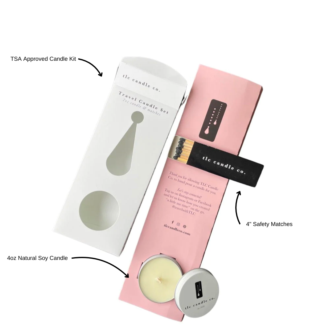 Travel Candle with Matches - Pomme Cider